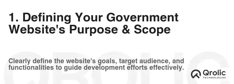 1. Defining Your Government Website's Purpose & Scope