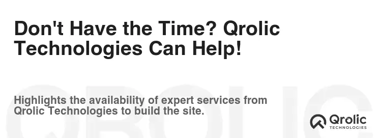 Don't Have the Time? Qrolic Technologies Can Help! Don't Have the Time? Qrolic Technologies Can Help!