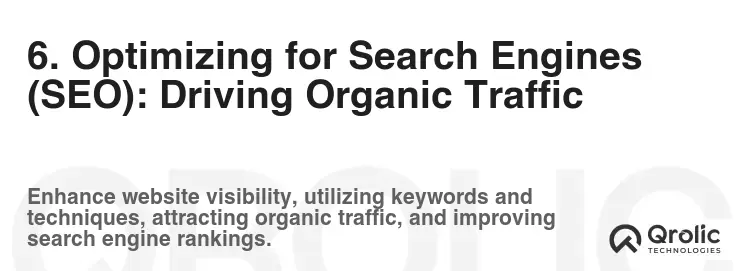 6. Optimizing for Search Engines (SEO): Driving Organic Traffic 6. Optimizing for Search Engines (SEO): Driving Organic Traffic