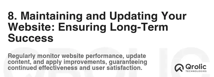 8. Maintaining and Updating Your Website: Ensuring Long-Term Success 8. Maintaining and Updating Your Website: Ensuring Long-Term Success