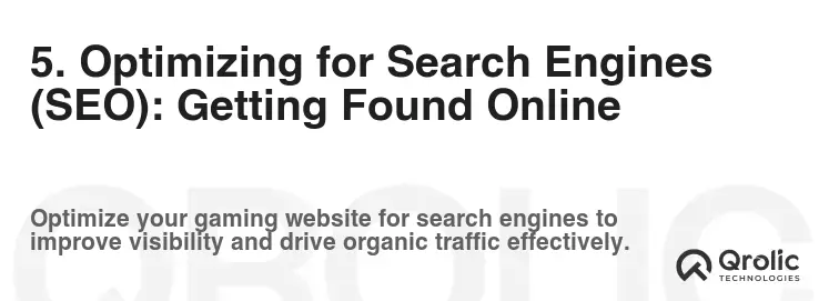 5. Optimizing for Search Engines (SEO): Getting Found Online