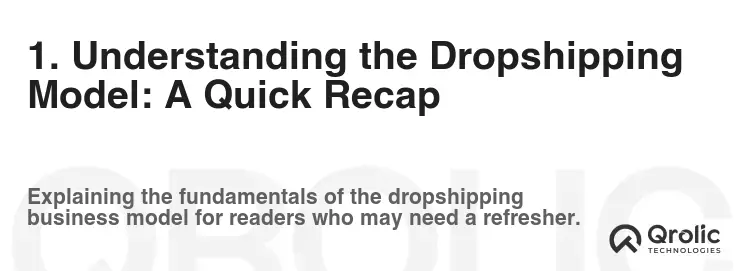1. Understanding the Dropshipping Model: A Quick Recap 1. Understanding the Dropshipping Model: A Quick Recap