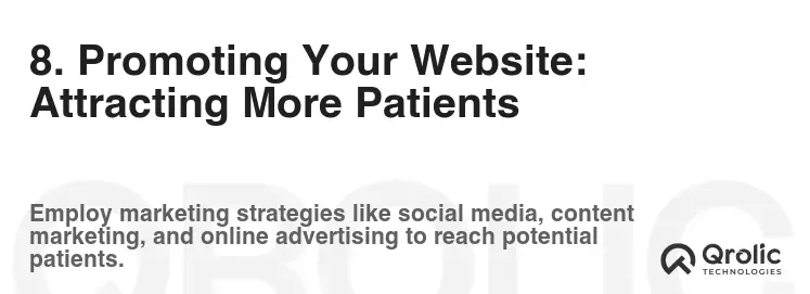 8. Promoting Your Website: Attracting More Patients