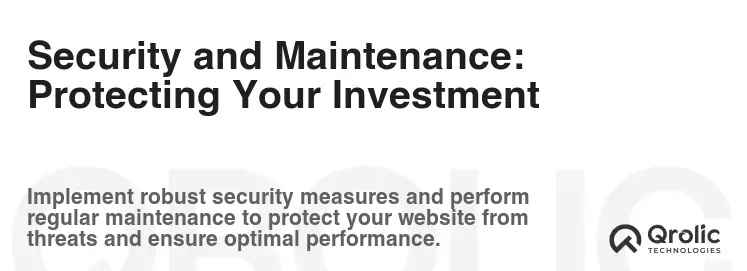 Security and Maintenance: Protecting Your Investment Security and Maintenance: Protecting Your Investment