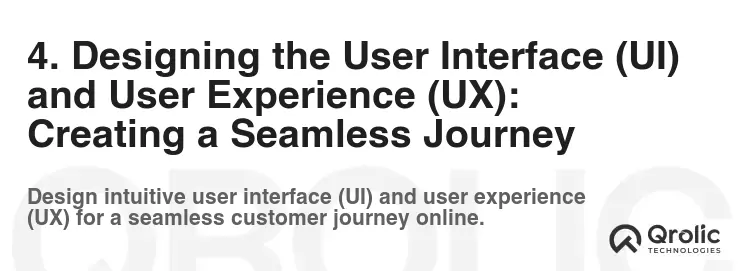 4. Designing the User Interface (UI) and User Experience (UX): Creating a Seamless Journey