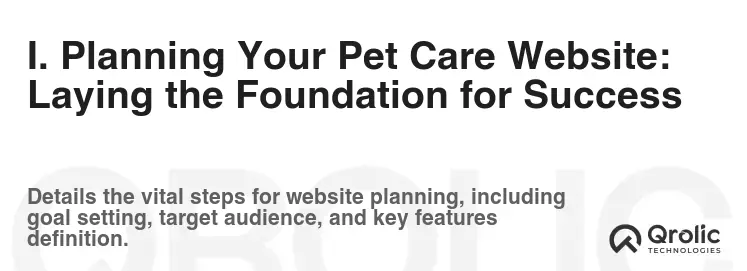 I. Planning Your Pet Care Website: Laying the Foundation for Success