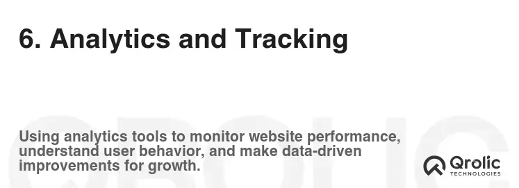 6. Analytics and Tracking 6. Analytics and Tracking