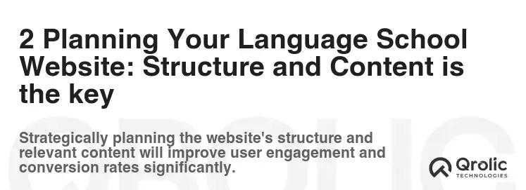 2 Planning Your Language School Website: Structure and Content is the key