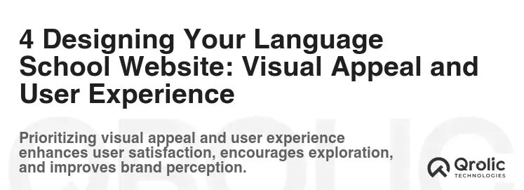 4 Designing Your Language School Website: Visual Appeal and User Experience