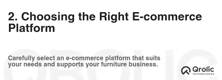 2. Choosing the Right E-commerce Platform