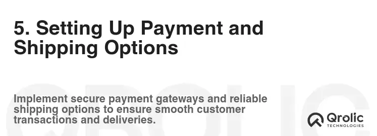 5. Setting Up Payment and Shipping Options