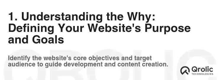 1. Understanding the Why: Defining Your Website's Purpose and Goals