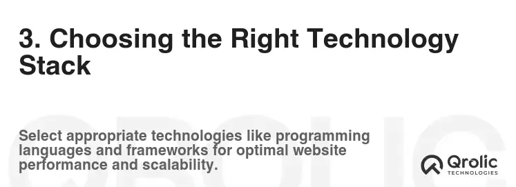 3. Choosing the Right Technology Stack