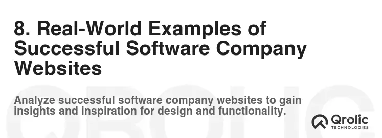 8. Real-World Examples of Successful Software Company Websites