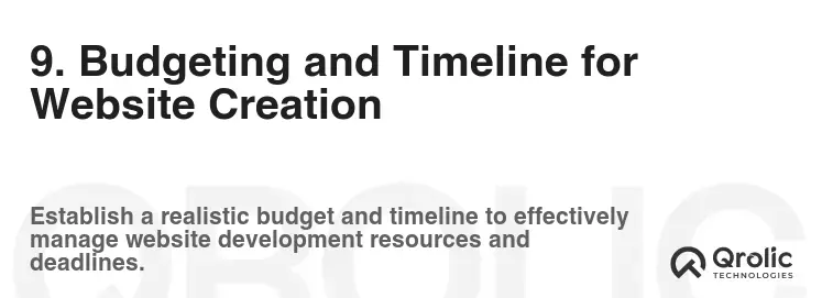 9. Budgeting and Timeline for Website Creation