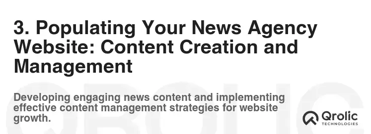 3. Populating Your News Agency Website: Content Creation and Management