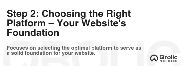 Step 2: Choosing the Right Platform – Your Website's Foundation Step 2: Choosing the Right Platform – Your Website's Foundation