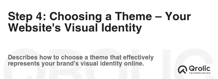 Step 4: Choosing a Theme – Your Website's Visual Identity Step 4: Choosing a Theme – Your Website's Visual Identity
