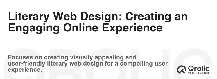 Literary Web Design: Creating an Engaging Online Experience