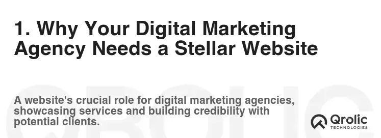 1. Why Your Digital Marketing Agency Needs a Stellar Website