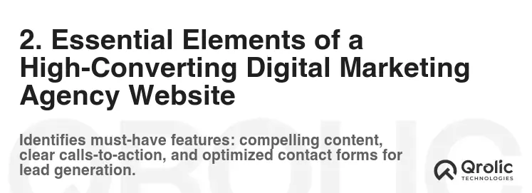 2. Essential Elements of a High-Converting Digital Marketing Agency Website