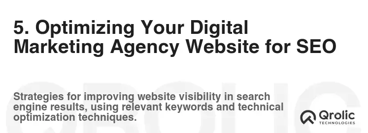 5. Optimizing Your Digital Marketing Agency Website for SEO