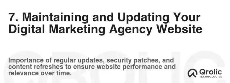 7. Maintaining and Updating Your Digital Marketing Agency Website