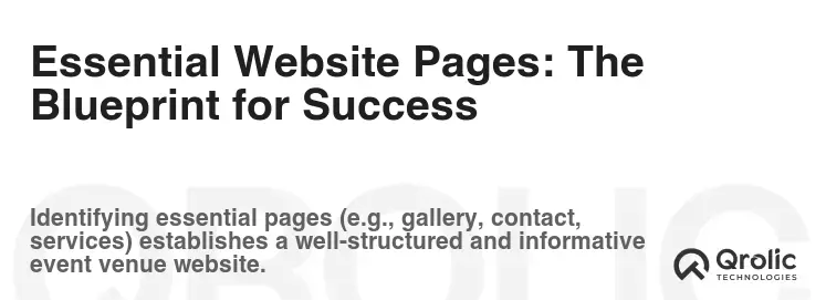 Essential Website Pages: The Blueprint for Success Essential Website Pages: The Blueprint for Success