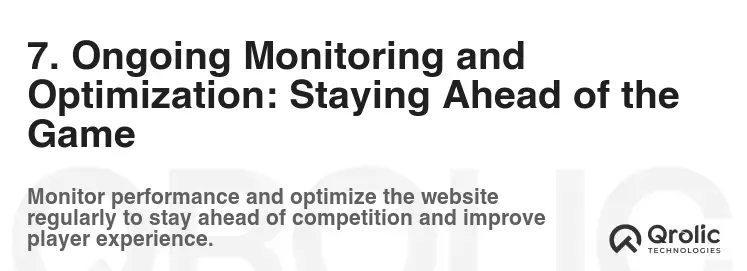 7. Ongoing Monitoring and Optimization: Staying Ahead of the Game 7. Ongoing Monitoring and Optimization: Staying Ahead of the Game