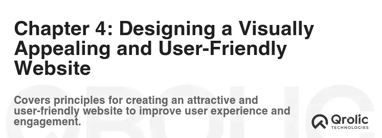 Chapter 4: Designing a Visually Appealing and User-Friendly Website Chapter 4: Designing a Visually Appealing and User-Friendly Website