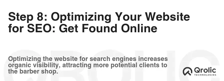 Step 8: Optimizing Your Website for SEO: Get Found Online
