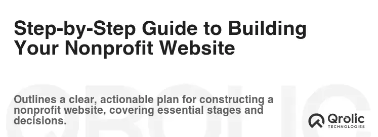 Step-by-Step Guide to Building Your Nonprofit Website