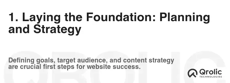 1. Laying the Foundation: Planning and Strategy