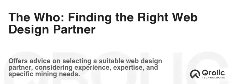 The Who: Finding the Right Web Design Partner