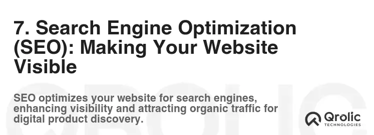 7. Search Engine Optimization (SEO): Making Your Website Visible 7. Search Engine Optimization (SEO): Making Your Website Visible