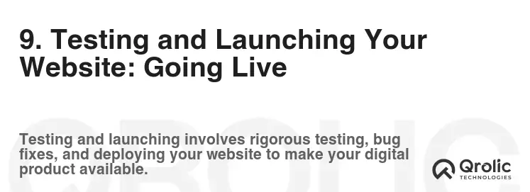 9. Testing and Launching Your Website: Going Live 9. Testing and Launching Your Website: Going Live