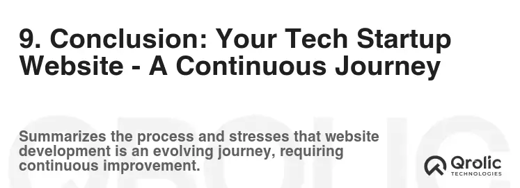 9. Conclusion: Your Tech Startup Website - A Continuous Journey
