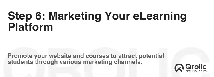 Step 6: Marketing Your eLearning Platform