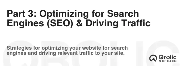 Part 3: Optimizing for Search Engines (SEO) & Driving Traffic