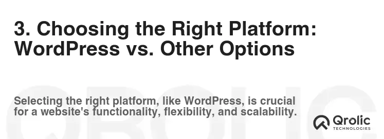 3. Choosing the Right Platform: WordPress vs. Other Options