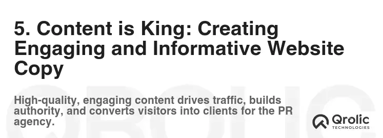5. Content is King: Creating Engaging and Informative Website Copy