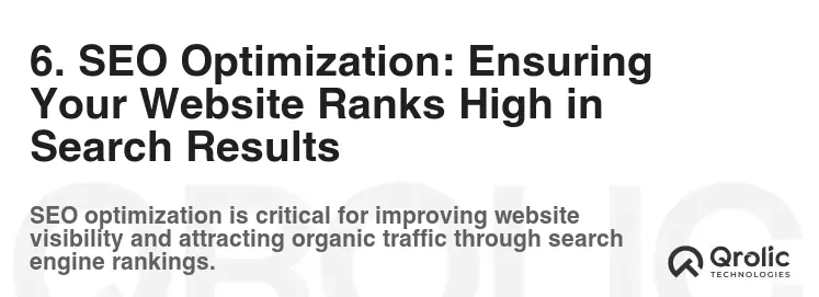 6. SEO Optimization: Ensuring Your Website Ranks High in Search Results