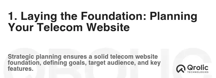 1. Laying the Foundation: Planning Your Telecom Website