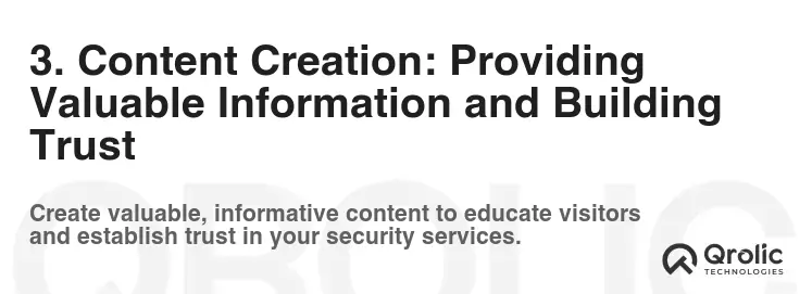 3. Content Creation: Providing Valuable Information and Building Trust