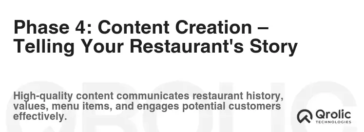 Phase 4: Content Creation – Telling Your Restaurant's Story