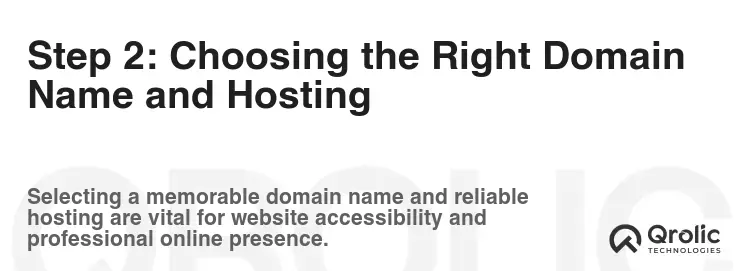 Step 2: Choosing the Right Domain Name and Hosting