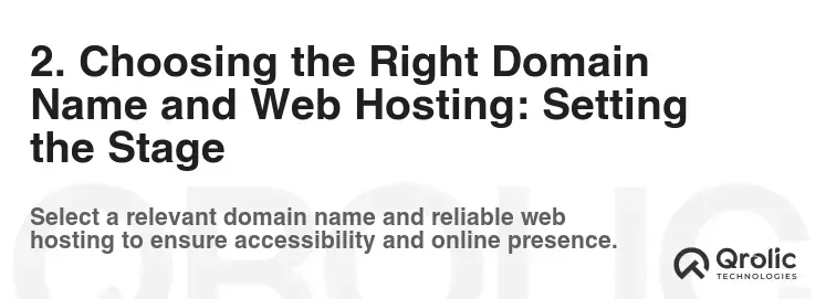 2. Choosing the Right Domain Name and Web Hosting: Setting the Stage 2. Choosing the Right Domain Name and Web Hosting: Setting the Stage