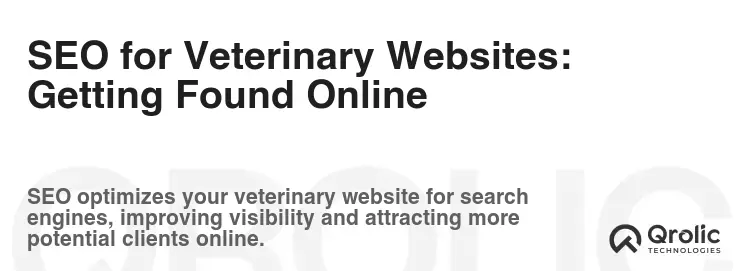 SEO for Veterinary Websites:  Getting Found Online