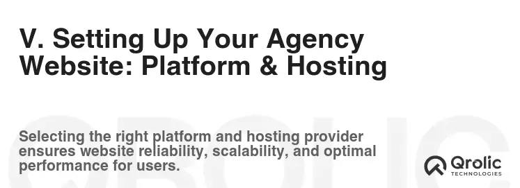 V. Setting Up Your Agency Website: Platform & Hosting V. Setting Up Your Agency Website: Platform & Hosting