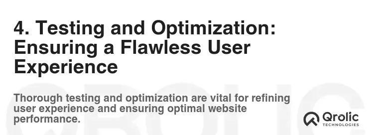 4. Testing and Optimization: Ensuring a Flawless User Experience